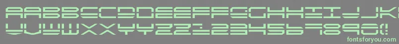 Quick4 Font – Green Fonts on Gray Background