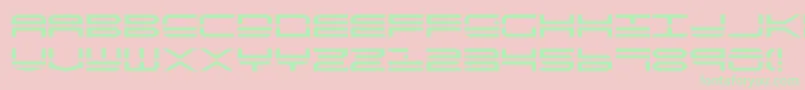Quick4 Font – Green Fonts on Pink Background