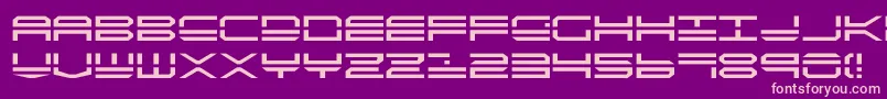 Quick4 Font – Pink Fonts on Purple Background