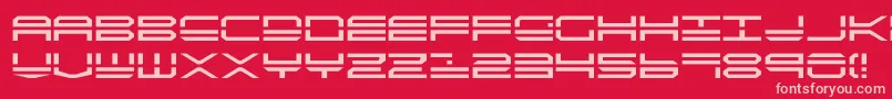 Quick4 Font – Pink Fonts on Red Background