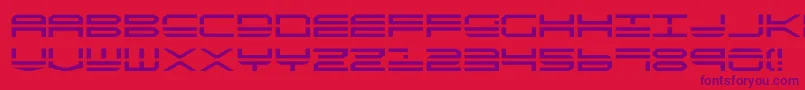 Quick4 Font – Purple Fonts on Red Background