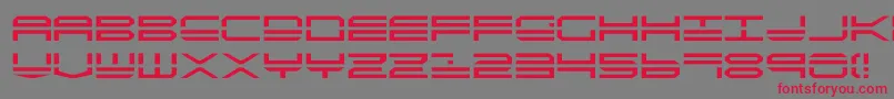 Quick4 Font – Red Fonts on Gray Background