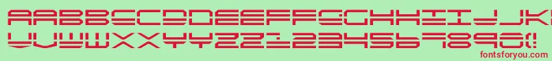 フォントQuick4 – 赤い文字の緑の背景