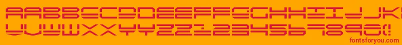 Quick4 Font – Red Fonts on Orange Background
