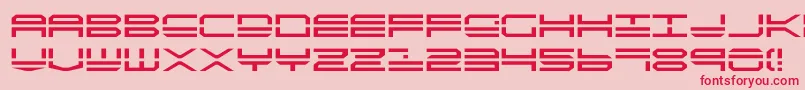 Quick4 Font – Red Fonts on Pink Background