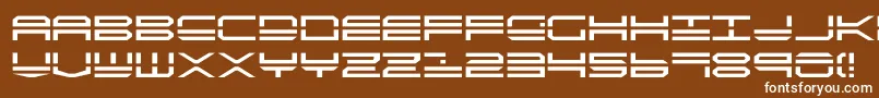 Quick4 Font – White Fonts on Brown Background