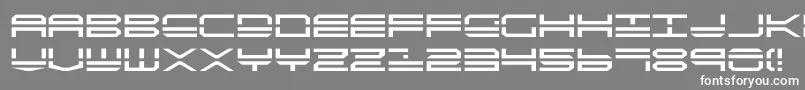 Quick4 Font – White Fonts on Gray Background