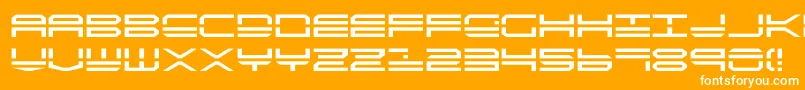 Quick4 Font – White Fonts on Orange Background