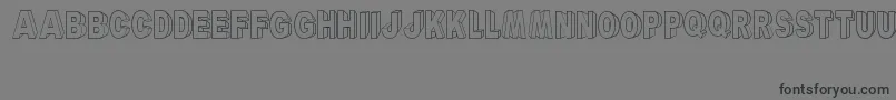 ARyalBlackBlock Font – Black Fonts on Gray Background