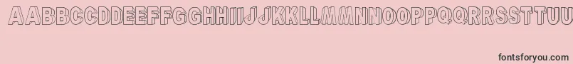 ARyalBlackBlock Font – Black Fonts on Pink Background