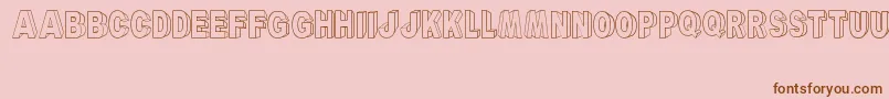 ARyalBlackBlock Font – Brown Fonts on Pink Background