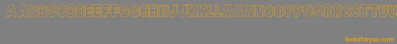 ARyalBlackBlock Font – Orange Fonts on Gray Background