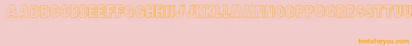 ARyalBlackBlock Font – Orange Fonts on Pink Background