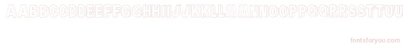 ARyalBlackBlock Font – Pink Fonts on White Background