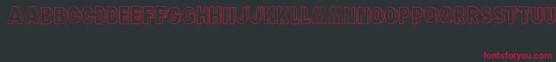 ARyalBlackBlock Font – Red Fonts on Black Background