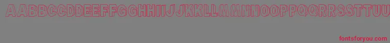ARyalBlackBlock Font – Red Fonts on Gray Background