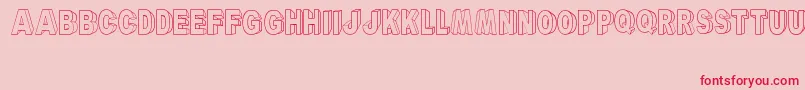 ARyalBlackBlock Font – Red Fonts on Pink Background