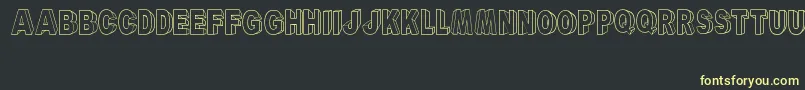 ARyalBlackBlock Font – Yellow Fonts on Black Background