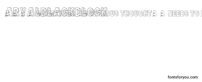 Шрифт ARyalBlackBlock