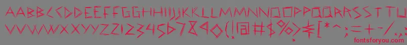 CorajeLeve Font – Red Fonts on Gray Background