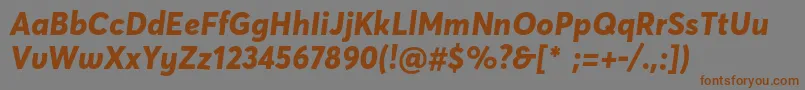 Подробнее о шрифте AvertademopeExtrabold Шрифт AvertademopeExtrabold – коричневые шрифты на сером фоне
