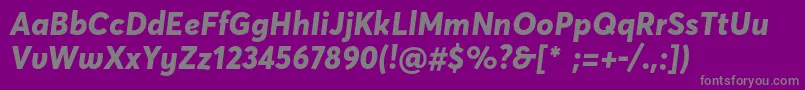 Weitere Informationen zur AvertademopeExtrabold-Schriftart AvertademopeExtrabold-Schriftart – Graue Schriften auf violettem Hintergrund