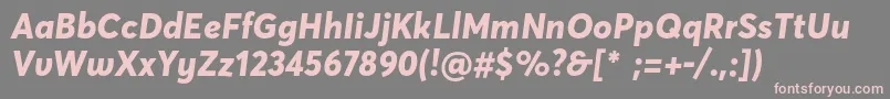 AvertademopeExtrabold Font – Pink Fonts on Gray Background