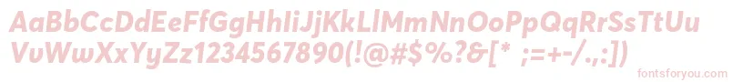 AvertademopeExtrabold Font – Pink Fonts on White Background