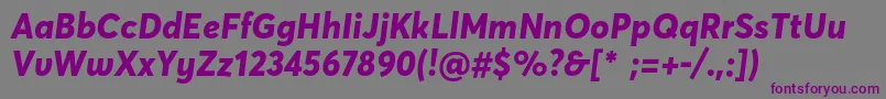 AvertademopeExtrabold Font – Purple Fonts on Gray Background
