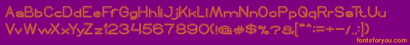 ReadBook Font – Orange Fonts on Purple Background