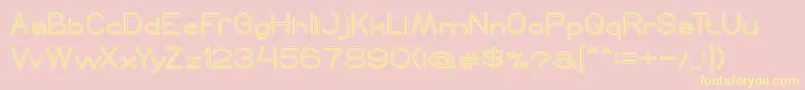 ReadBook Font – Yellow Fonts on Pink Background