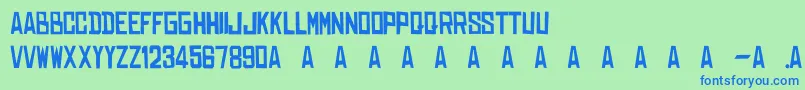 Dearraditass Font – Blue Fonts on Green Background