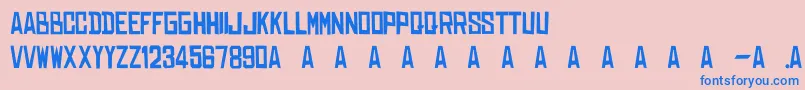 Dearraditass Font – Blue Fonts on Pink Background