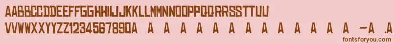 Dearraditass Font – Brown Fonts on Pink Background