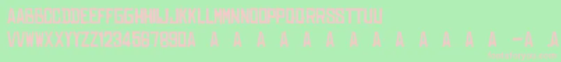 Dearraditass Font – Pink Fonts on Green Background