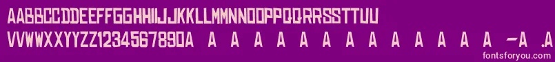 Dearraditass Font – Pink Fonts on Purple Background