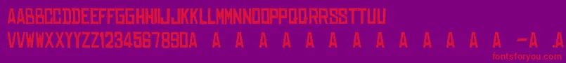 Dearraditass Font – Red Fonts on Purple Background