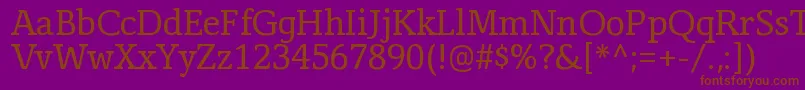 CorzinairRegular Font – Brown Fonts on Purple Background