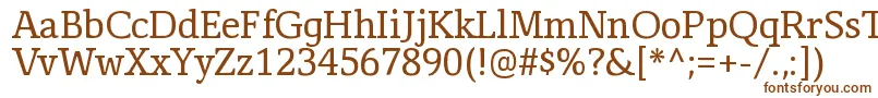 CorzinairRegular Font – Brown Fonts on White Background