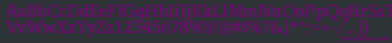 fuente CorzinairRegular – Fuentes Moradas Sobre Fondo Negro
