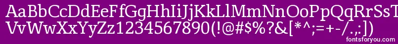 CorzinairRegular Font – White Fonts on Purple Background