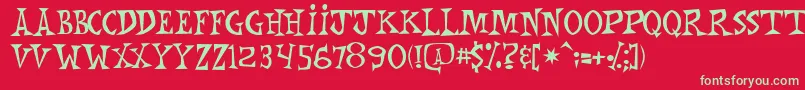 More about MonkeyChunks Font MonkeyChunks Font – Green Fonts on Red Background