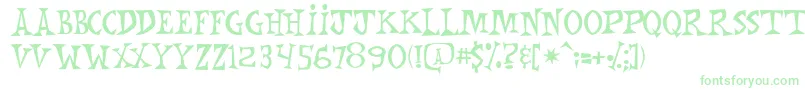 MonkeyChunks-fontti – vihreät fontit