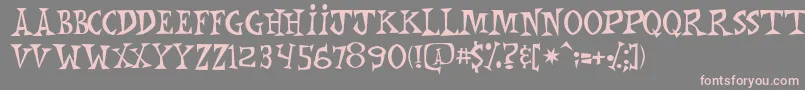More about MonkeyChunks Font MonkeyChunks Font – Pink Fonts on Gray Background
