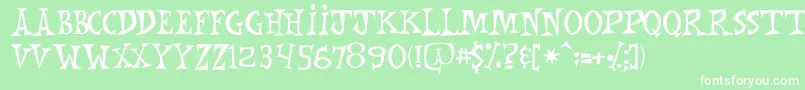 More about MonkeyChunks Font MonkeyChunks Font – White Fonts on Green Background