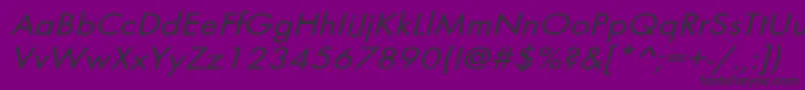 BelmarextoblNo-Schriftart – Schwarze Schriften auf violettem Hintergrund