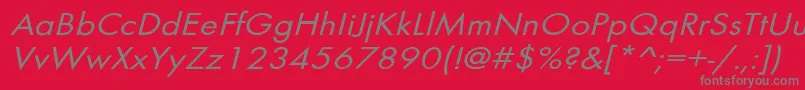 BelmarextoblNo Font – Gray Fonts on Red Background