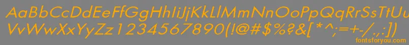 BelmarextoblNo Font – Orange Fonts on Gray Background