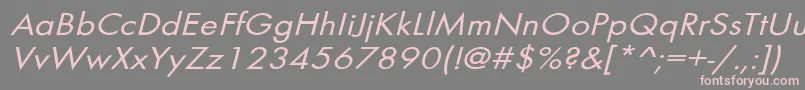 BelmarextoblNo Font – Pink Fonts on Gray Background