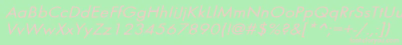 BelmarextoblNo Font – Pink Fonts on Green Background